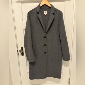 GAP Women's Charcoal Felted Wool Coat 8T